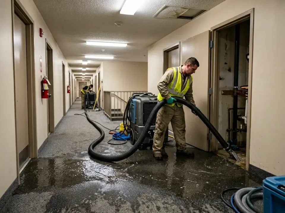 multi-unit-apartment-hallway-f-005 — frequently asked questions, Emergency Burst Pipe Water Extraction & Removal in Sunrise…